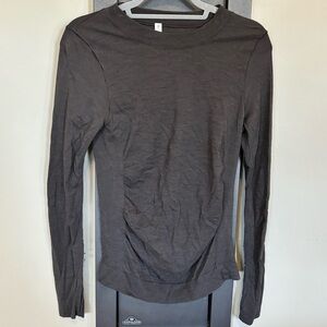 Athleta Chocolate Brown Long Sleeve Top - size M